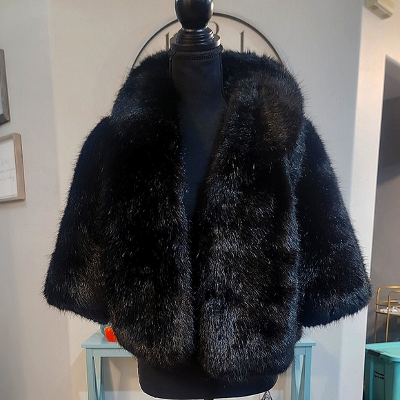 Glint Jackets & Blazers - Black GLINT Faux Fur (M/L)